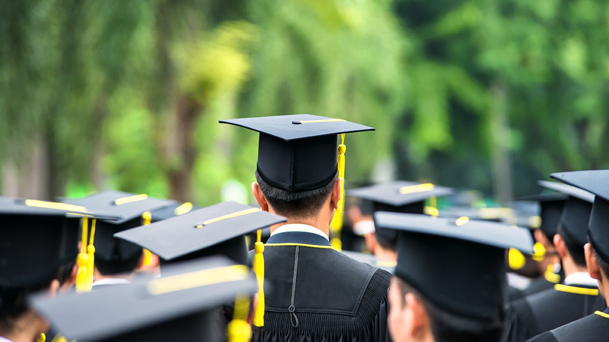 Graduate with yellow tassel