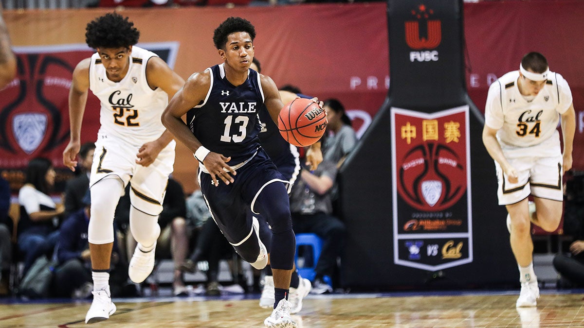 Yale, Trey Phills, China, basketball