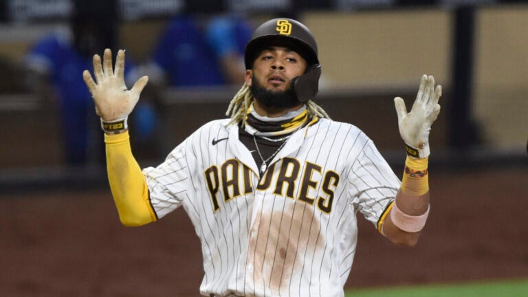 Fernando Tatis Jr. of the San Diego Padres in a baseball game