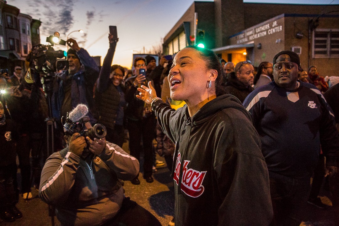 Dawn Staley Day at the Hank Gathers Recreation Center 12-21-2017 (Photo via PHL Council is licensed under CC BY-NC 2.0)