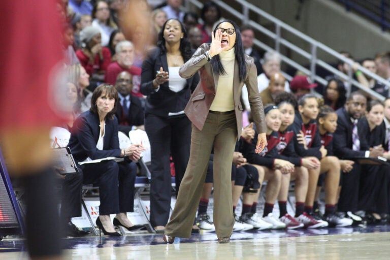 SEC WBB coaches Dawn Staley and Nikki McCray-Penson