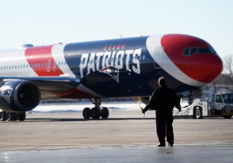 New England Patriots plane