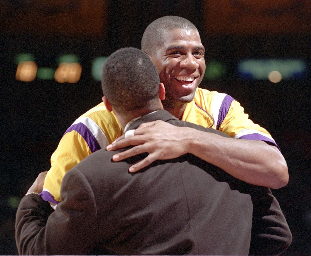 Magic Johnson and Norm Nixon