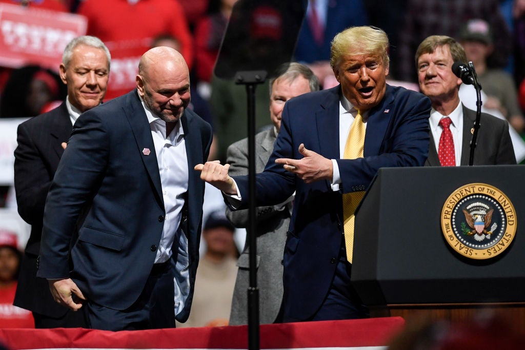 Donald Trump and MMA leader Dana White