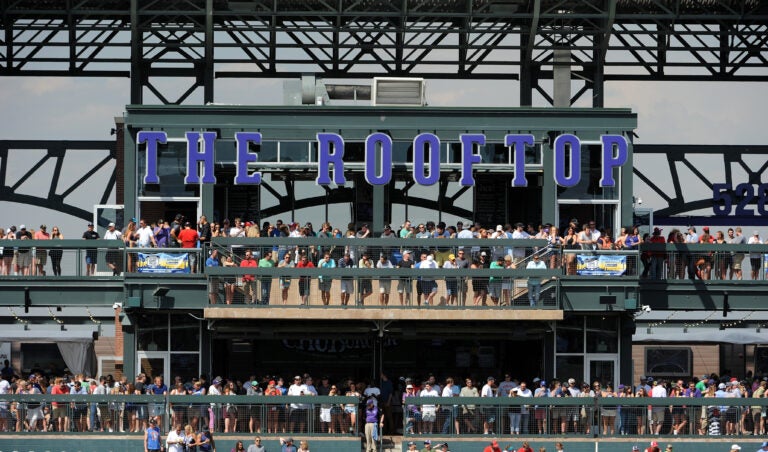 The Rooftop at Colorado Rockies home stadium Coors Field